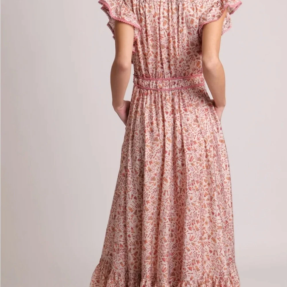 Sabina Musayev Jennifer Floral Ginger Print Maxi Dress size Medium - Picture 6 of 11